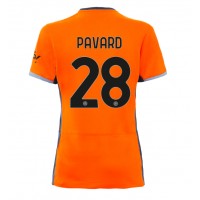 Camiseta Inter Milan Benjamin Pavard #28 Tercera Equipación para mujer 2023-24 manga corta
